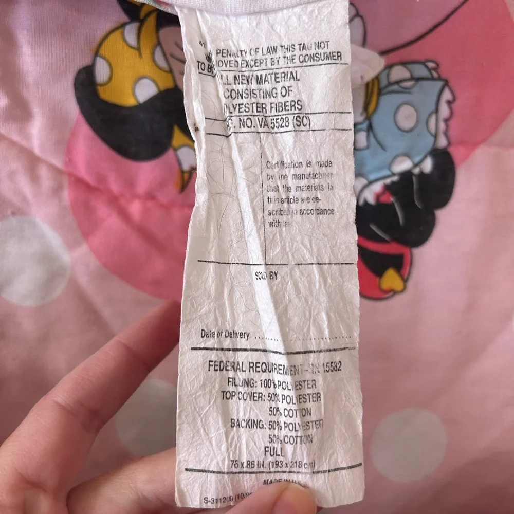 Vintage Disney Comforter size Full